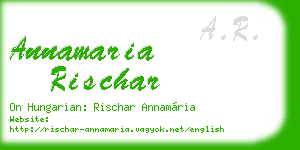 annamaria rischar business card