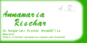 annamaria rischar business card